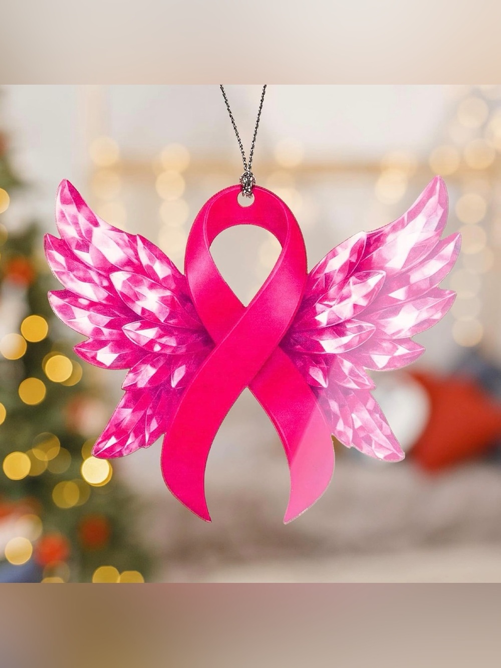 ✴️New✴️Butterfly Ribbon Ornament for Beast Cancer (2/$10)